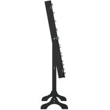  Samostojeće ogledalo s LED svjetlima crno 34 x 37 x 146 cm | shoptok.hr