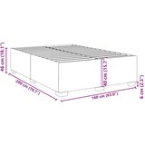  Okvir za krevet bez madraca tamnozeleni 160x200 cm baršunasti | shoptok.hr