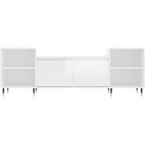 TV ormarić sjajni bijeli 160x35x55 cm od konstruiranog drva | shoptok.hr