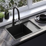 Rea Jekleno pomivalno korito Fin Black | Shoptok.si