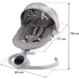 Kidwell Reve 2u1 električna stolica za ljuljanje, siva | shoptok.hr