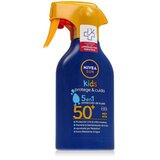 Nivea Sun Kids Protect & Care Sun Spray 5 in 1 SPF50+ vodootporan proizvod za zaštitu od sunca za tijelo 270 ml Cijene