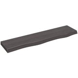 vidaXL Zidna polica tamnosiva 80x20x4 cm od obrađene hrastovine | shoptok.hr