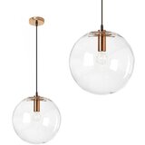Toolight staklena stropna svjetiljka lassi rose gold 25 cm | shoptok.hr