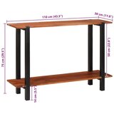 vidaXL Konzolni stol Smeđa 110 x 30 x 75 cm Masivno bagremovo drvo | shoptok.hr