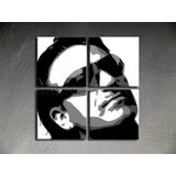  Ručno slikane slike na platnu na platnu POP Art Bono-U2 4-dijelna () | shoptok.hr