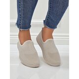 Resti Callista Women's Beige Moccasins Made of Breathable Fabric Spring Summer | Shoptok.si