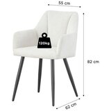 MID.YOU Set Stolov Bella, Krem Barva, 2 Kos | Shoptok.si