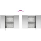  Set ormarića za kupaonicu 4 pcs Betonska siva Konstruirano drvo | shoptok.hr
