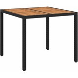  Stol za vrt Crna 90 x 90 x 75 cm poliratan | shoptok.hr