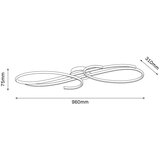  LED plafonsko svetlo VIOLIN LED/40W/230V crno | Eponuda.com