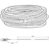 Božićno LED svjetlosno crijevo 120 LED lampica Crvena i 5 m | shoptok.hr