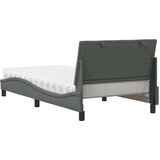 Krevet s madracem Hanko tamnosivi 100 x 200 cm od tkanine | Eponuda.com