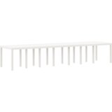  Komplet za jedilnico v vrtu 15 pcs Bela Polt rattan | Shoptok.si