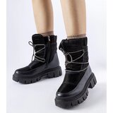 Gemre Black snow boots with rhinestones Pettenasco | ePonuda.com