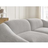 Bobochic Paris Svetlo siva sedežna garnitura iz tkanine bouclé 230 cm Tina – | Shoptok.si