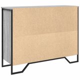  Komoda siva boja hrasta 97x32,5x74,5 cm od konstruiranog drva | shoptok.hr