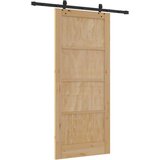  Klizna vrata ORKDAL Prirodna 86 x 198 5 cm Masivna borovina | shoptok.hr