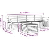  Setovi sofa Prirodna Čvrsto drvo akacije | shoptok.hr