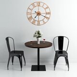 vidaXL Zidni sat metalni 40 cm zlatni | shoptok.hr