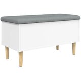  Klupa za pohranu bijela 82x42x46 cm od konstruiranog drva | shoptok.hr