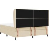  s opruga kutije s uzglavljem Krema 180 x 200 cm tkanina | shoptok.hr
