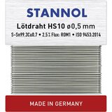 Stannol Radiolot-Wickel HS10 TC Sn99Cu1 zlitina z 2\,5% pretoka 0\,5 mm premera na navijalni kartici 10g HS10 spajkalna žica\, neosvinčena neosvinčeni Sn99\,3Cu0\,7 ROM1 10 g 0.5 mm, (20428478) | Shoptok.si
