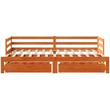  Dnevni krevet na razvlačenje bez madraca voštano smeđi 80x200cm | shoptok.hr