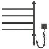  Vertaduro - Električni okretni sušač za peškire sa termostatom ARA 60W/230V 65x49 cm IP44 crna | Eponuda.com