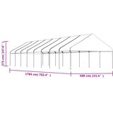  Sjenica s krovom bijela 17,84 x 5,88 x 3,75 m polietilen | shoptok.hr