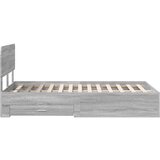 Konstrukcija postelje Siva Sonoma 120 x 200 cm Konstruiran les, (5000102930) | Shoptok.si