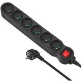 Maclean MCE225 power extension 1.5 m 6 AC outlet(s) Indoor Black Cijene