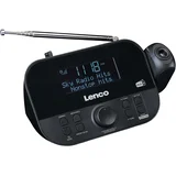 DAB+/FM radio budilka 2,6" LCD zaslon funkcija dremeža, Črna, (5000231727)