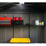 Lifetime Idaho | Plastična vrtna kućica s podom | Tamno siva | 2x5 m | shoptok.hr
