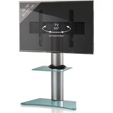MID.YOU STOJALO ZA TV prozorno, srebrne barve | Shoptok.si