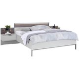 Dieter Knoll POSTELJNA GARNITURA 180 cm x 200 cm , leseni material barve skrilavca, svetlo siva Cene