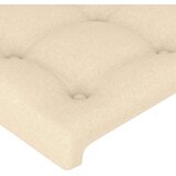  Uzglavlje krem 203 x 16 x 118/128 cm od tkanine | shoptok.hr