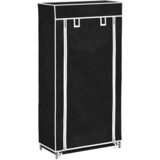 Ormarić za Cipele s Pokrovom od Tekstila 58 x 28 x 106 cm Crni | shoptok.hr