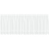  Čipkasta zavjesa sa zavjesama Cvjetni Bijela 400 x 80 cm Poliester | shoptok.hr