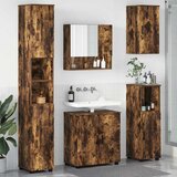 vidaXL Set namještaja za kupaonicu Zidne 5 pcs Dimljeni hrast | shoptok.hr