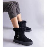Gemre Black insulated snow boots adorned with fur Iglesia | ePonuda.com