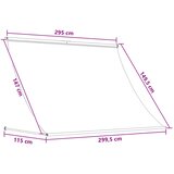 Nadstrešnica Smeđa 300 x 150 cm | shoptok.hr