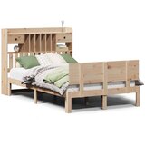 vidaXL Knjižna postelja brez vzmetnice 135x190 cm trdna borovina | Shoptok.si