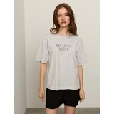 Sinsay Pamučna majica s natpisom | shoptok.hr