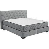 MID.YOU POSTELJA Z VZMETNICO 180 cm x 200 cm , tekstil, leseni material antracit | Shoptok.si