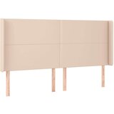  Box spring postelja vzmetnico LED kapučino 200x200 cm um. usnje | Shoptok.si