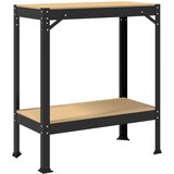  Radna klupa Crna 81 x 41 x 91 cm Projektirano drvo i metal | shoptok.hr