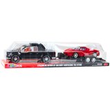  Set terenskog vozila s prikolicom i sportskim automobilom - 59cm - crveno/crni | Shoptok.si
