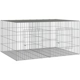  Kavez za zečeve s 2 panela 110x79x54 cm od pocinčanog željeza | shoptok.hr