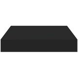  Plutajuće zidne police 4 kom crne 23 x 23,5 x 3,8 cm MDF | shoptok.hr